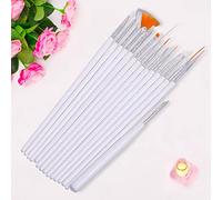 Giurupi 15pcs/set Nail Art Fodera Spazzola Acrilica Gel UV Disegno di Pittura Strumento di Manicure (Penna di verniciatura da 15 pacchetti di)