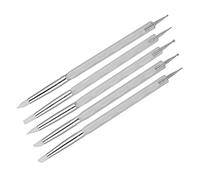 Giurupi 5pcs Nail Art Punteggiatura a Punteggio Dual Fine Penna per Pittura per Chiodo per Intaglio Fai -da -te con Manico Acrilico (Bianco)