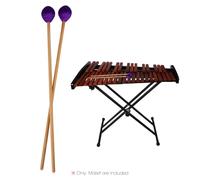 Giurupi Middy Marimba Stick Mazzetti Xylofone Glockensplel Mazzuolo con Faggio Kit a Percussione Accessori per Strumenti Musicali Accessori per Professionisti Dilettanti 1 Coppia Rossa (1 paio)