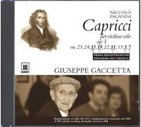 Giuseppe Gaccetta - Niccolò Paganini - Capricci per violino solo Op. 1 (nn. 23, 24, 15, 19, 22, 11, 13, 5, 7)