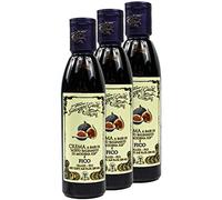 Giuseppe Giusti - Confezione da 3 balsamico di Modena IGP Fico in bottiglia da 250 ml - Crema balsamica tradizionale italiana "Feige"