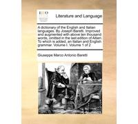 Giuseppe Marco A dictionary of the English and Italian languages. B (Tascabile)