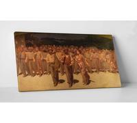 Giuseppe Pellizza da Volpedo Quarto Stato Quadro Stampa su Tela Vernice Pennello