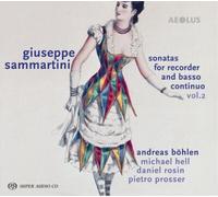 Giuseppe Sammar Giuseppe Sammartini: Sonatas for Recorder and Basso Continu (CD)