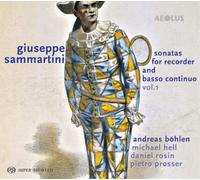 Giuseppe Sammar Giuseppe Sammartini: Sonatas for Recorder and Basso Continu (CD)