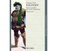 Giuseppe Verdi: Falstaff | Raccolta di Spartiti Opera Riduzione per Voce e Pianoforte | Testo Italiano e Inglese | Opera Romantica | Serie Ricordi Spartiti d'Opera per Studio Pratica e Performance