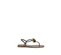 Giuseppe Zanotti Brown Stainless Steel Flat Sandals - EU36/US6