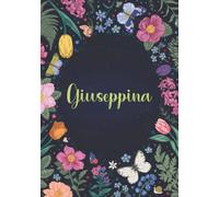 Giuseppina: Taccuino A5 | Nome personalizzato Giuseppina | Regalo di compleanno per moglie mamma sorella figlia ... | Design: primavera e farfalle | ... a righe, piccolo formato A5 (14.8 x 21 cm)