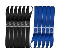 GIUSOBG 12 Pezzi 45cm*25mm Anelli di Fissaggio Porte,Cinghie di Fissaggio,Cinghia a Cricchetto,Nelli per Cinghie di Fissaggio,Anelli di Fissaggio per il Trasporto e il Fissaggio di Carichi di Moto