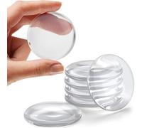 GIUSOBG 12 Pezzi Gommini Maniglie Porte Proteggi Maniglia Porta Fermaporta In Gomma Fermaporta Maniglia Trasparente Proteggi Muro Da Sedie, Gommini Per Bagno, Superfici In Vetro, Pareti (50 × 5.5MM)