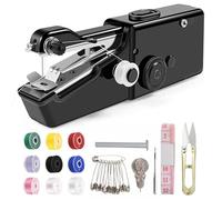 GIUSOBG Macchina da Cucire Portatile a Mano, Macchina Per Cucire Professionale Mini Handheld Sewing Machine per Principianti, Macchine da Cucire Elettriche con kit da Cucito per fai Da Te