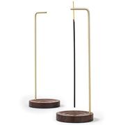 GIUSOBG Porta Incenso per Bastoncini,2 en 1Bruciatore Incenso di Legno Multifunzionale Brucia Incensiere con 9 Buche Fatto a Mano,para Decoración Hogar Salas de Meditación y Yoga