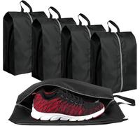 GIUSOBG Porta Scarpe da Viaggio 4 Pezzi Sacchetti Porta Scarpe 39,3 x 19 x 15 cm Sacchetti Scarpe da Viaggio Impermeabile Borse da viaggio portatili con cerniera Buste per Scarpe Portatile Resistente