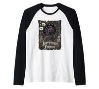 Giustamente furioso Corvo Anti Patriarcato Goth Nouveau Art Maglia con Maniche Raglan