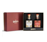 Giusti - Confezione regalo aceto balsamico di Modena 2 e 3 medaglie d'oro - 2 x 250 ml