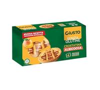 Giusto Crostatine Abicocca Senza Glutine, Snack con Marmellata per Colazione e Merenda, 4 x 45 g