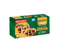 Giusto Crostatine Cacao e Nocciola Senza Glutine, Snack per Colazione e Merenda, Senza Olio di Palma, 4 x 45 g
