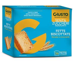 Giusto GIUSTO SENZA ZUCCHERO FETTE BISCOTTATE 300 G