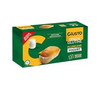 Giusto Plumcake allo Yogurt Senza Glutine, Snack per Colazione e Merenda, Morbido e Delicato, 4 x 40 g