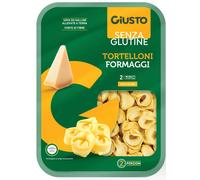 Giusto | Tortelloni Formaggi, Pasta all'Uovo Ripiena Senza Glutine | Confezione da 250 gr