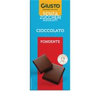 giusto senza zucchero tavoletta cioccolato fondente 85 g