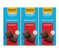 Giusto Senza Zucchero Tavoletta Cioccolato Fondente 85 G 3x85 g