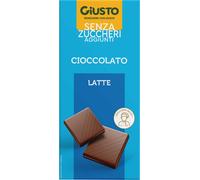 Giusto Senza Zucchero - Tavoletta Cioccolato al Latte, 85g