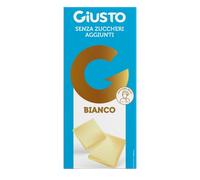Giusto - Tavoletta Cioccolato Bianco Senza Zuccheri e Senza Glutine Confezione 85 Gr