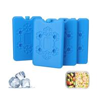 Giutsaull Ghiaccio per Borsa per Frigo, Borsa Refrigerante, 200ml Mini Mattonelle Refrigeranti, Elementi Refrigeranti, Freeze Board, per Il congelamento, Mantenere Gli alimen freschi, 4 Pezzi