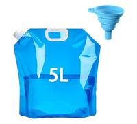 Giutsaull Taniche Pieghevoli, Tanica per Acqua Pieghevole Potabile, Tanica dell'Acqua Trasportabile, Contenitore Acqua per Acqua, per Campeggio, Escursionismo,Picnic,e Grigliate, 5L