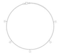 GIVA Cavigliera singola in argento 925 con ciondolo a forma di stella, per donne e ragazze, con certificato di autenticità e timbro 925
