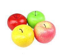 GIVBRO 4PC Frutta Artificiale Set di Mele Finte Simulazione Modello di Cibo Storefront Decor per la Casa Matrimonio Fotografia Pittura Puntelli