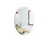GIVBRO Adesivi murali Specchio Ovale 3D Decalcomanie da Muro in Acrilico per camere da Letto Bagno Nursery Soggiorno Nastro (27cm*42cm)