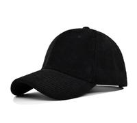 GIVBRO Berretto da baseball in velluto a coste cappello invernale caldo cappello classico vintage unisex papà berretto sportivo regolabile per uomo donna all'aperto, Nero , 6 3/4-7 3/8