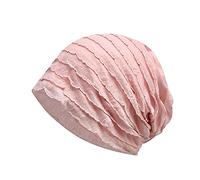 GIVBRO Cuffia da sonno Chemo Copricapo Plain Night Cap Cofano Slouchy Sleeping Hat Ruffles Beanie Hat Head Wraps per le donne