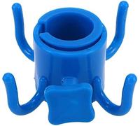 GIVBRO Gancio per ombrellone da spiaggia, gancio per ombrello, gancio regolabile per campeggio, viaggio, chiusura a 4 rebbi, per asciugamani, borse, cappelli, blu