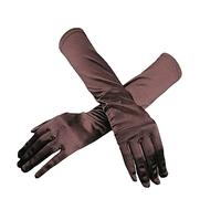 GIVBRO Guanti in raso da donna, per matrimoni, balli, serate, feste, travestimenti, teatri, banchetti, 38 cm