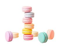 GIVBRO Macarons artificiali Pane finto Torta Simulazione Dessert Modello per Fotografia Puntelli Fornaio Decorazione Matrimonio 6 Pezzi Inviati a Caso