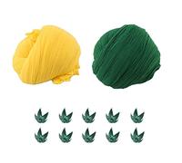 GIVBRO Nylon Calze Fiore Materiale Tessuto con Rose Calyx Accessori FAI DA TE per Rose Giallo Bouquet Making, 30 Pz