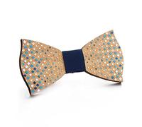 GIVBRO Papillon da uomo in legno da sposa vintage con papillon accessori per la decorazione della camicia ( A), 11.5*5.5cm