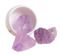 GIVBRO Pietre grezze di Cristallo Cristalli curativi Pietre preziose Viola Chiaro Pietra di Quarzo Grezzo per la Collezione di Meditazione di bilanciamento dei Chakra 100 g (3-5 cm)