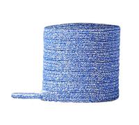 GIVBRO Scarpe elastiche lacci glitter piatte larghe corde lacci accessori per scarpe casual da passeggio scarpe da ginnastica decorazione blu - 100 cm