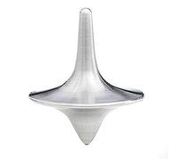 GIVBRO Trottola Metallo vintage a forma di totem, perfetto equilibrio tra prestazioni e bellezza, regalo Silver