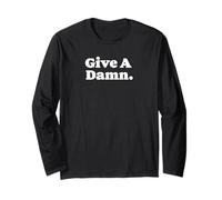 Give a Damn Resistance Anti-Fascism Retro Maglia a Manica