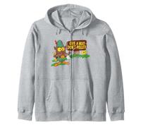 Give A Hoot - Don't Pollute Woodsy Owl Officially Licensed Felpa con Cappuccio