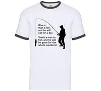 Give a Man Pesce Egli Volontà Mangiare per Un Giorno - Uomo Suoneria - Egli' Be