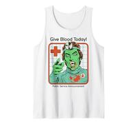 Give Blood Today Vampire Retro Vintage Funny Adult Humor Canotta