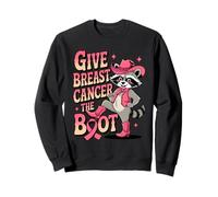 Give Breast Cancer The Boot Awareness Feral Ribbon Felpa