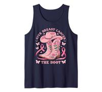 Give Breast Cancer The Boot Cowgirl Cancer Awareness Ribbon Canotta