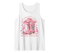 Give Breast Cancer The Boot Cowgirl Cancer Awareness Ribbon Canotta